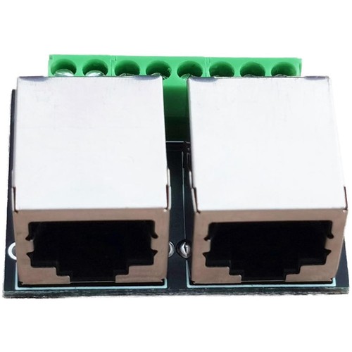 4PCS RJ45 Ethernet Dual Female Terminal Board,3.5mm Pitch Connector Board7009 - Afbeelding 4 van 7