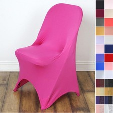 20 pcs Stretch SPANDEX CHAIR COVERS Folding Wedding Party Slipcover Decorations