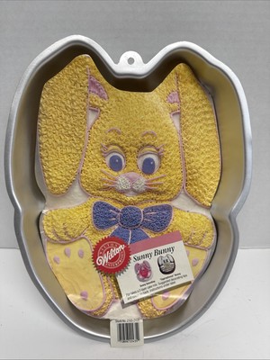 Wilton Sunny Bunny Rabbit Cake Pan Mold Easter Birthdays 2105-2435 Vtg 1987