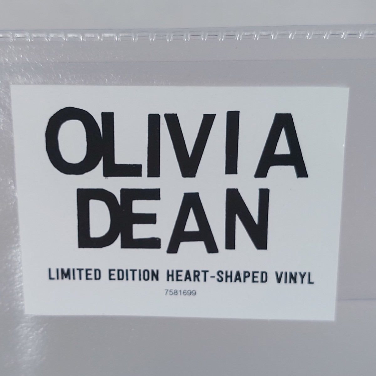 Olivia Dean It Isn't Perfect But It Might Be Heart Shape Red