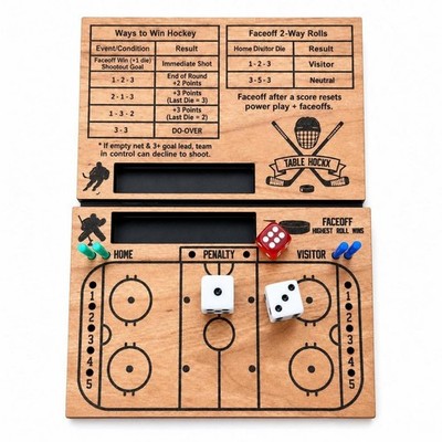 Hockey Würfelspiel Kompakt Würfel Hockeyspiel Reisefreundlich für Kinder