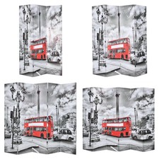Room Divider Folding Paravent Separator Panel Privacy Screen Office London Bus
