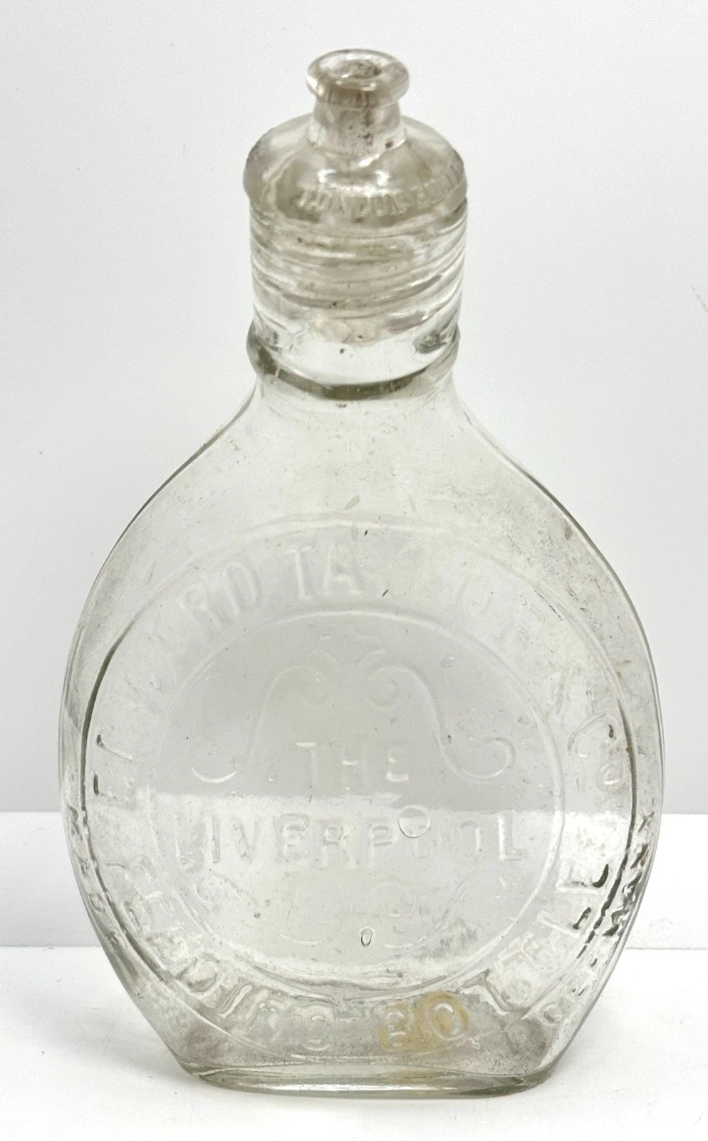 Antique Edward Taylor & Co Glass Liverpool Baby Feeding Bottle Complete Germany