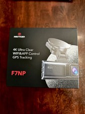 REDTIGER F7NP Dash Camera Front and Rear 4K Dash Cam Built-In WiFi  GPS For Car