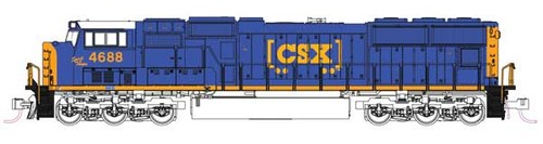 Kato 1767617 N Spur EMD SD70M Lok mit Flachkühlern - Standard DC -- CSX #4688 Sp | Zustand: Neu