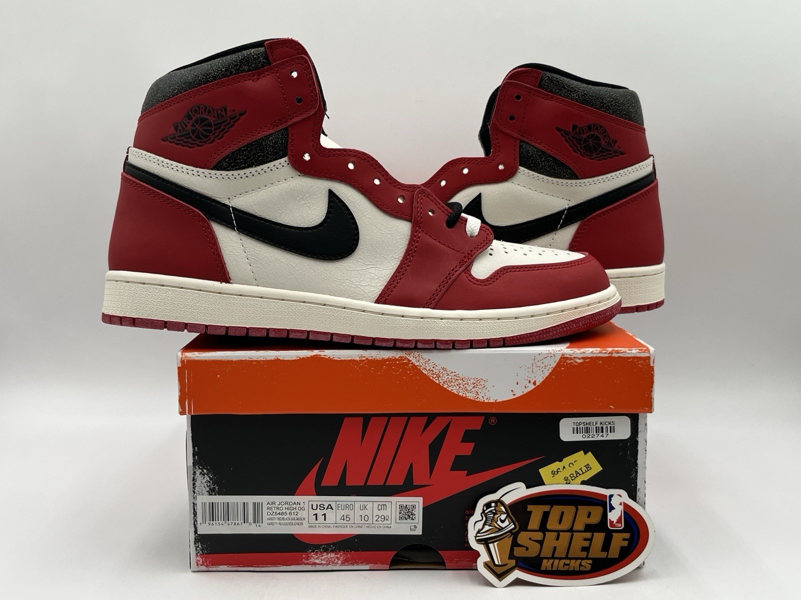 DS New Nike Air Jordan Retro 1 High OG Lost And Found 2022 Size 11 ...