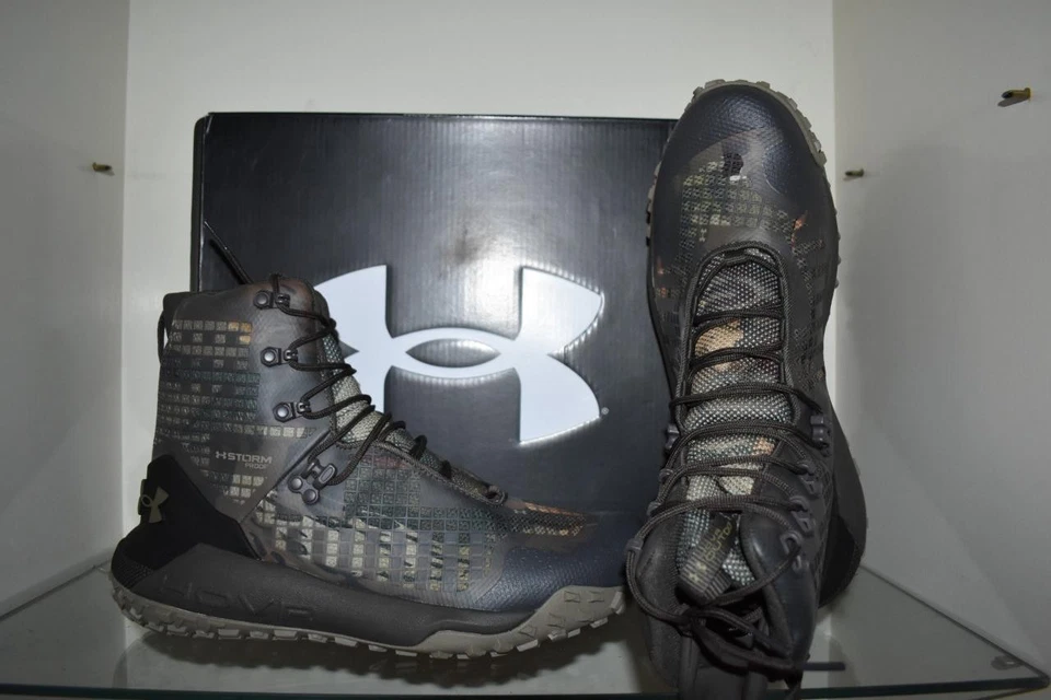 Under Armour HOVR Dawn 2.0 Waterproof Men's Hunting Boots UA Forest Camo Size 10 - Image 2 of 3