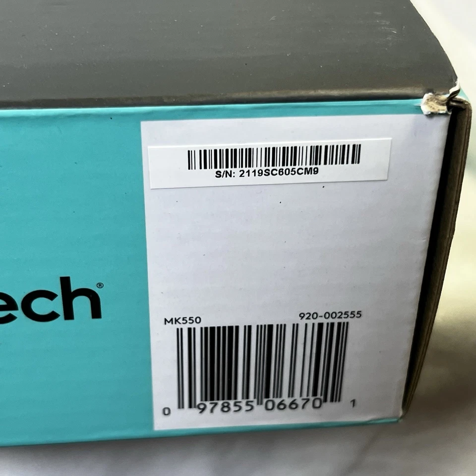 Logitech MK550 Comfort Wave Wireless Keyboard and Mouse Combo OPEN BOX New - Image 3 of 4