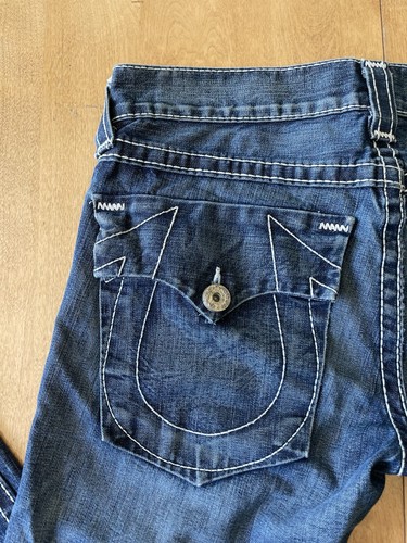 Jeans vintage Y2K True Religion uomo Billy Big T denim 32x29 (35) punto spesso - Foto 20 di 24
