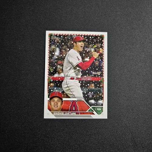2023 Topps Baseball Anaheim Angels Shohei Ohtani Holiday Card #H17