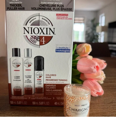   Nioxin System #4 Hair Trial Kit Cleanser Scalp Therapy Scalp Treatment