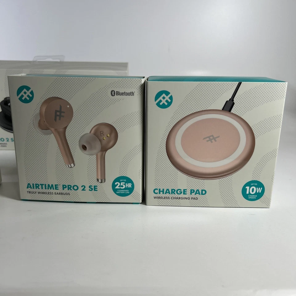 Juego de 2 auriculares inalámbricos Airtime Pro 2 SE marcas iFrogz/Zagg con almohadillas de carga Foto 2 de 4