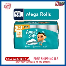 New- Angel Soft 2-Ply Toilet Paper, 36 Mega Rolls