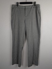 Charter Club Pants Womens 12 Gray Classic Fit Stretch Workwear Career Trousers