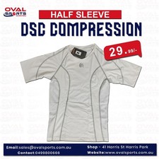 DSC TOP HALF SLEEVE COMPRESSION WHITE
