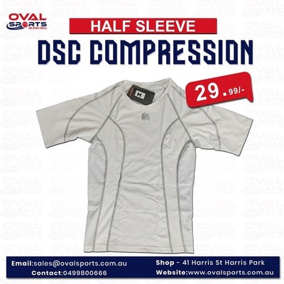 DSC TOP HALF SLEEVE COMPRESSION WHITE