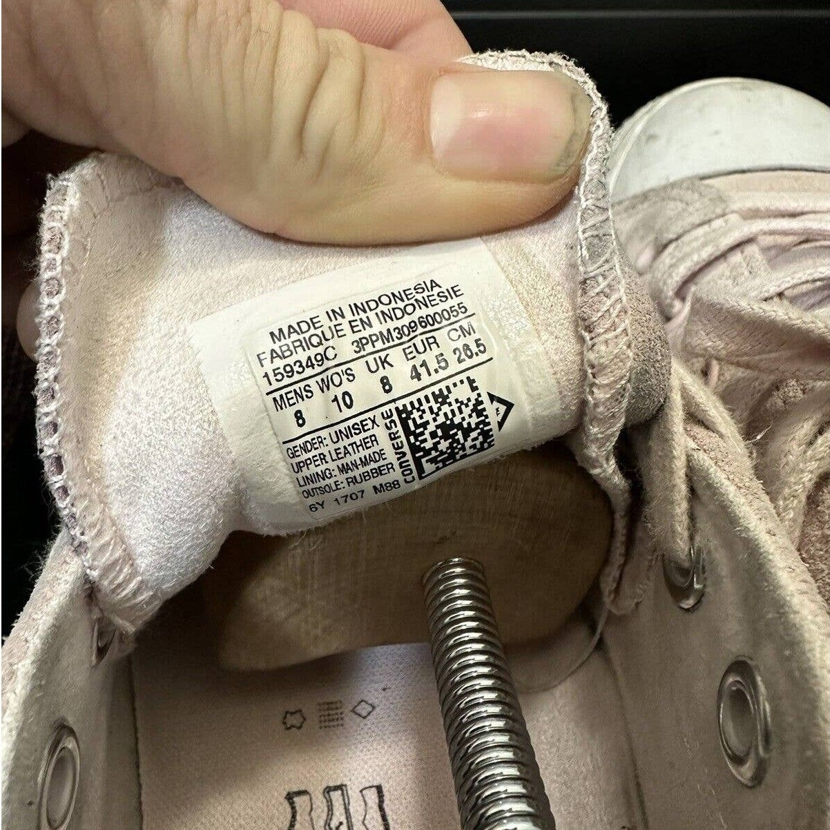 Converse Unisex Men’s 8 Chuck Taylor All Star Ox Shoes 159349C ARCTIC PINK/WHITE thumbnail 7