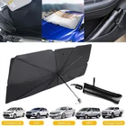 54''x31'' Universal Windshield Sunshade Visors Foldable UV Umbrella Heat Blocker