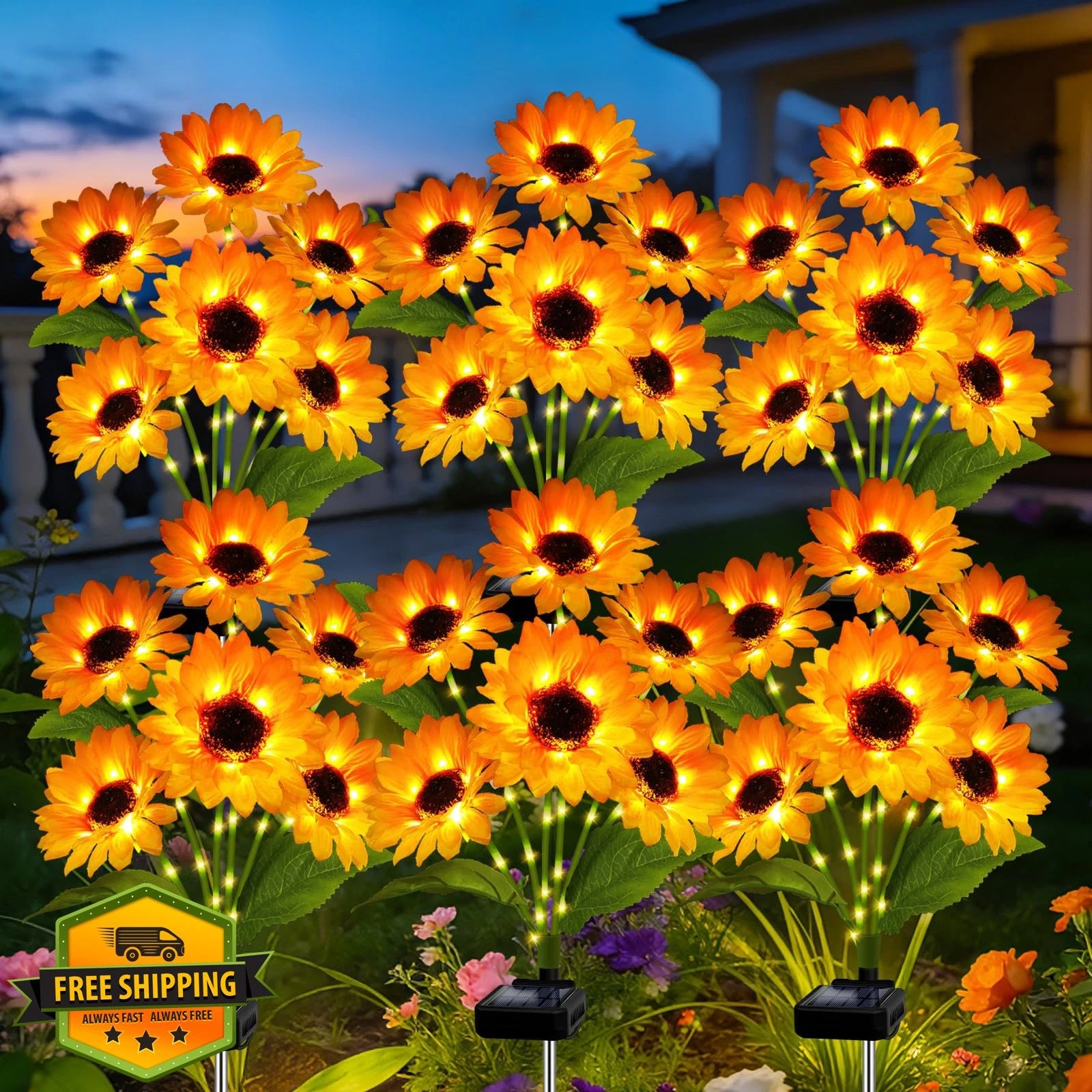 MRHEPHAESTUS Yellow 6 Pack Sunflower Lights