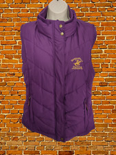 Womens Beverly Hills Polo Club Size Uk 14 Purple Padded Gilet Body Jacket Coat