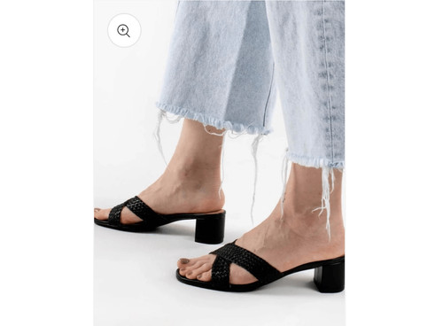 SALT + UMBER MALLORCA HEELS - BLACK
