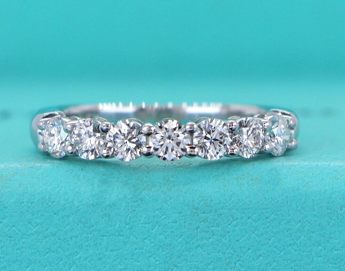 $6550 Tiffany Co Round Diamond Platinum 3mm Forever