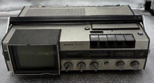 Sony FX-412 TV/cassette/AM  FM combo: radio Needs batteries UNTESTED