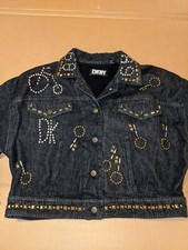 Dkny Vintage Studded 1989 Rare Denim Jacket. Women's S/p