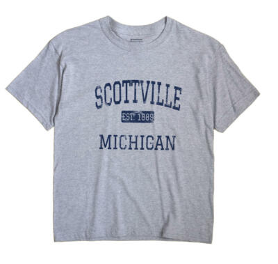 Scottville Michigan MI T-Shirt EST