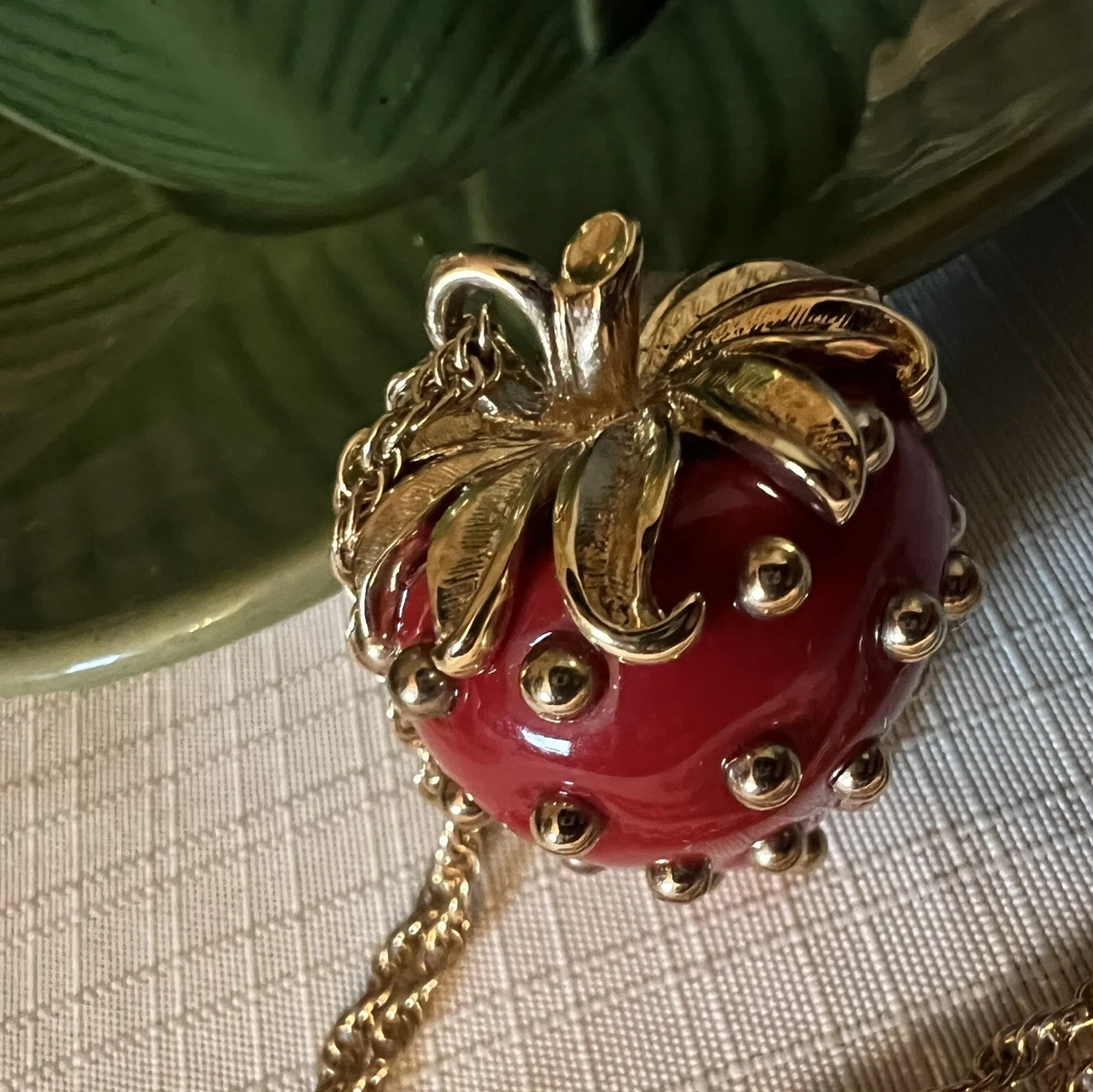 Kenneth jay lane strawberry necklace sale