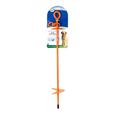 Four Paws Walk-About Dog Tie Out Stake Orange, 1 Each/28 in By Four Paws