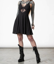 Killstar Sacralgia Woman's Dress Black Lace Cutout Gothic Alternative KSRA006042