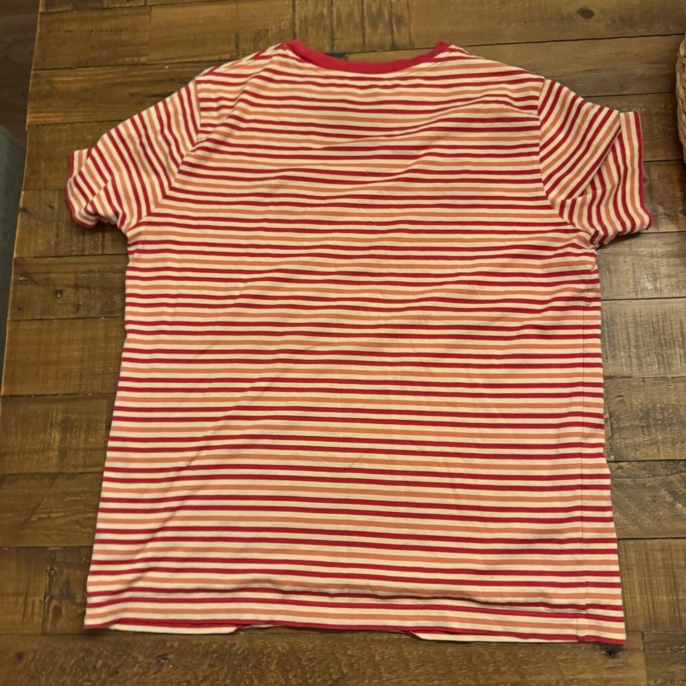 ACNE STUDIOS Striped Smiley Patch Tee - image 5