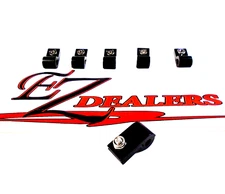 1/4" Hard Line Mounting Clamps Black billet aluminum (Qty 6) Brake Line Clamps