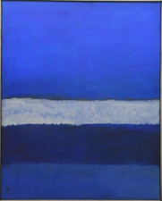 Bleu, peinture à l'huile de Gaston GALÉ
