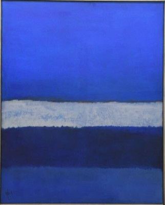 Blau, Ölgemälde von Gaston GALÉ