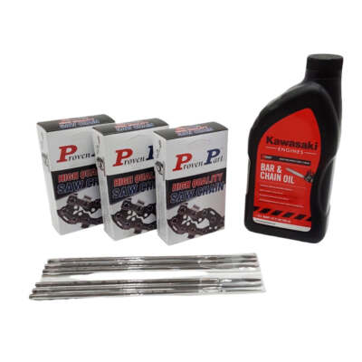 3-Semi Chisel Chain For 10In Bar 1/4'' .043G 56Dl 1-Qt Oil 6-Files