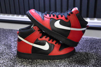 Nike Dunk High (GS) - Black University Red / Deadpool - UK 5,5 EUR 38,5