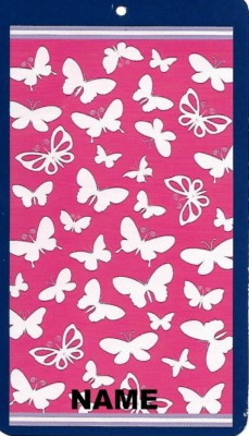 30'' x 60'' Name Embroidered Beach / Pool Towel With Multiple Butterflies Design