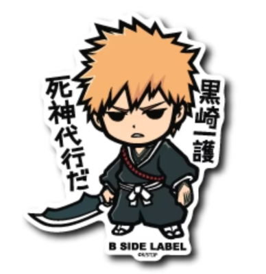 B - SIDE LABEL Sticker / BLEACH Ichigo Kurosaki Japan NEW | eBay