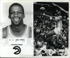 1978 Press Photo Atlanta Hawks' guard Eddie Johnson, basketball player