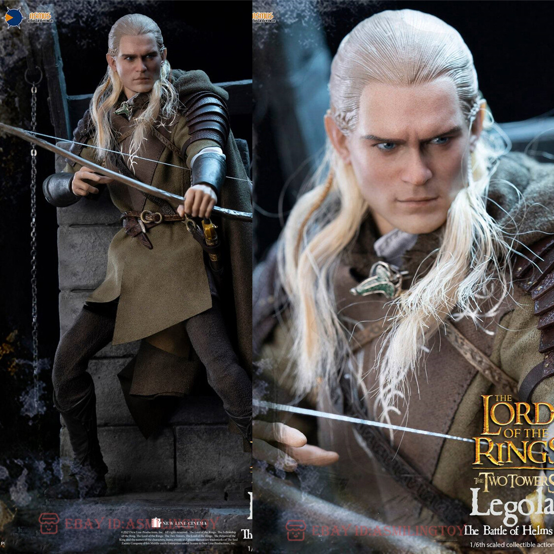 1/6 Asmus Toys LOTR029 The Lord of Rings LEGOLAS AT HELMS DEEP 1/6