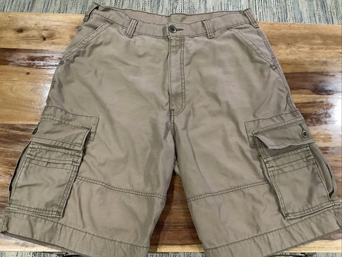 Cargo Shorts Men's 38 Brown Relaxed Fit 