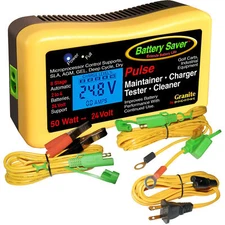 Save A Battery 2365-24-LCD 24v 50 W (2.08A) Maintainer, Pulse Cleaner & Tester