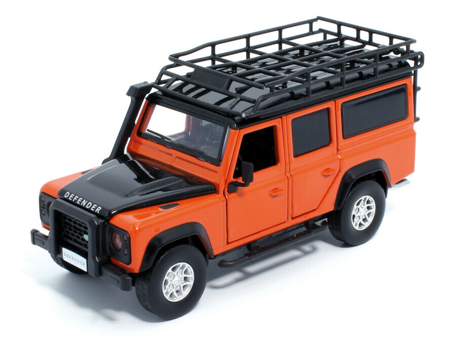 1/32 Land Rover Defender 110 Station Wagon 1999 Orange Model by
