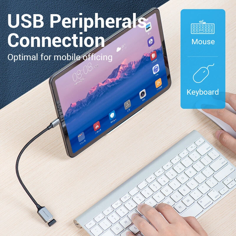 USB Type C to USB 3.0 2.0 Adapter Cable Female OTG USB Host Cord Android Device - Image 3 of 4