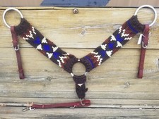 Brown And White Mohair Breast Collar