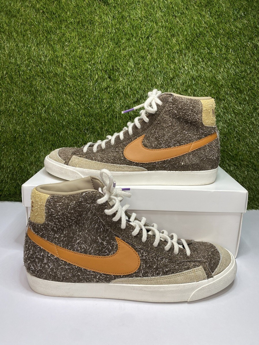Nike Blazer Mid '77 Premium Dark Chocolate Size 12 Mens Sneakers 2021  DM7581-200