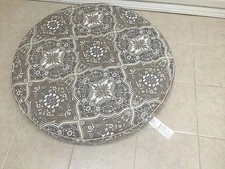 Frontgate Monterey Outdoor Patio Sofa CIRCLE OTTOMAN cushion 37x37 Ethos round