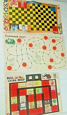 1954 BIG GAME BOX, 12 Board Game,by Howard Boughner Complete MINT Condition